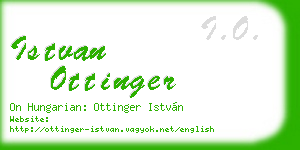 istvan ottinger business card